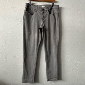 Eileen Fisher Organic Cotton Stretch Skinny Gray  Jeans Women’s Size 14